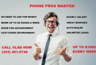 LOOKING FOR MOTIVATED PHONE PROS, APPOINTMENT SETTERS, TELEMARKETERS (Los Angeles)