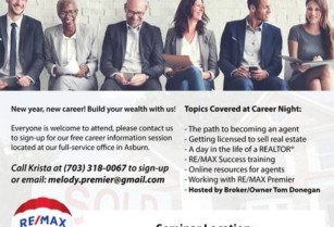 RE/MAX WEALTH BUILDING SEMINAR – JANUARY 18th, 6PM – ALL ARE WELCOME! (Ashburn