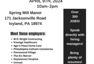 JOB FAIR – OVER 300 JOBS! (Ivyland) Recruitment Queen