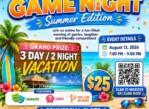 8/13: Virtual Game Night – Win a 3-Day/2-Night Vacation | August 13 (Atlanta Metro – Online Event)