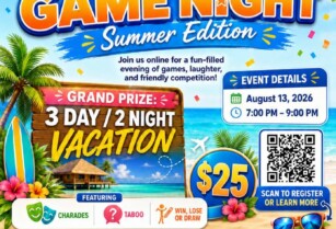 8/13: Virtual Game Night – Win a 3-Day/2-Night Vacation | August 13 (Atlanta Metro – Online Event)